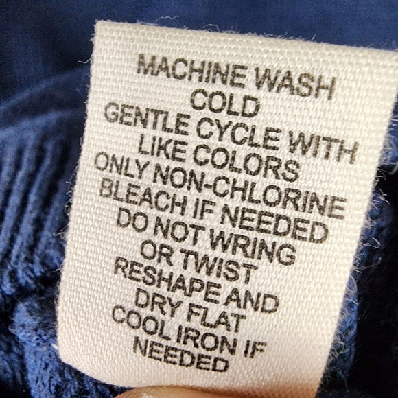 Vintage Jessica Simpson Game Day Sweater Pullover Navy Blue Size Medium - Picture 10 of 10